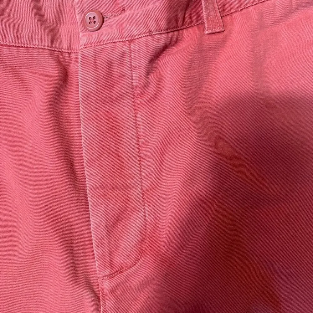 J. Crew Men Chino Pants SZ 34/32 Heritage Wash Red Preppy Classic Casual Coastal